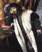 MORETTO da Brescia Portrait of a Young Man oil on canvas